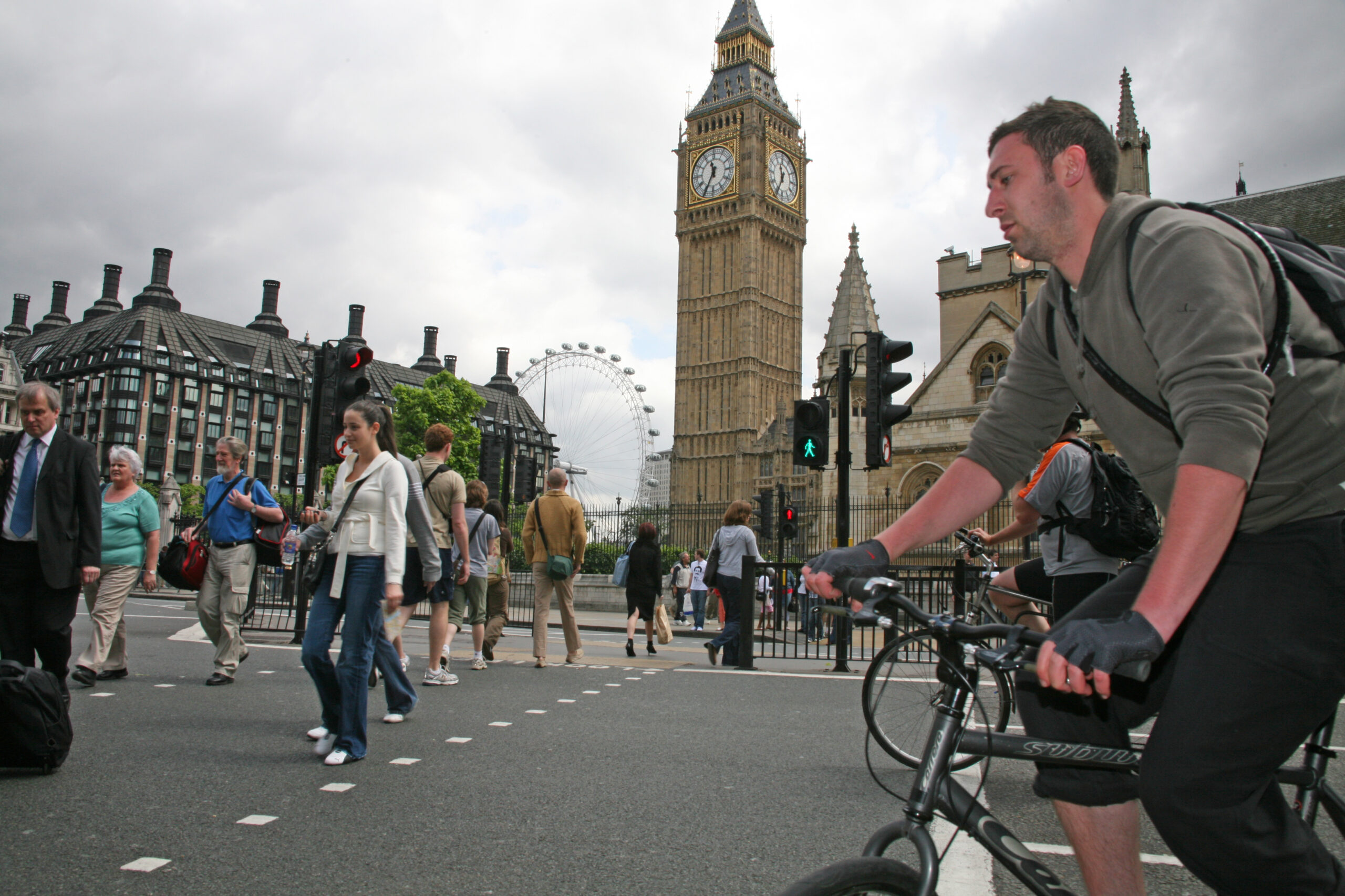 Cyclist and Big Ben